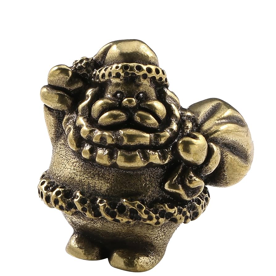 Amazon.com: Solid Brass Santa Statue Christmas Ornament Pure